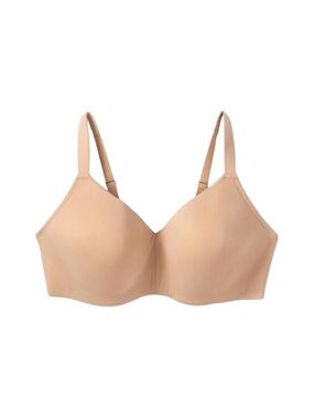 AUDEN LIGHTLY LINED WIRE-FREE BRA - BEIGE SIZE 42DD (NEW WITH TAGS) A3